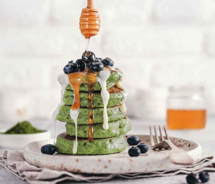 Green Matcha Pancakes